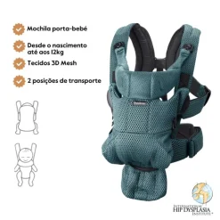 BabyBjorn Mochila Porta Bebé Move Mesh - Verde Salvia