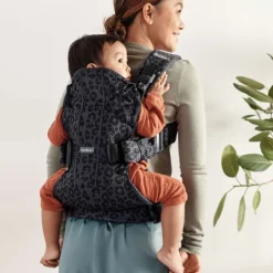 BabyBjorn Mochila Porta Bebé One Air - Antracita/Leopard