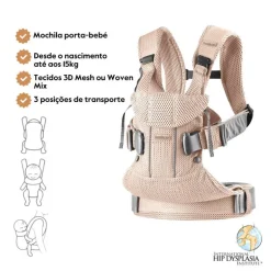 BabyBjorn Mochila Porta Bebé One Air - Rosa Perla