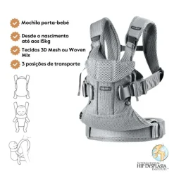 BabyBjorn Mochila Porta Bebé One Air - Plata