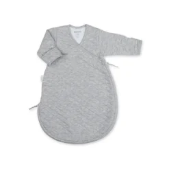 Bemini Saco de Dormir 0-1m (tog 1,5) - Grey marled pady quilted jersey