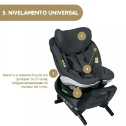 BeSafe Cadeira Auto iZi Turn i-Size - Anthracite Mesh