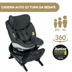 BeSafe Cadeira Auto iZi Turn i-Size - Anthracite Mesh