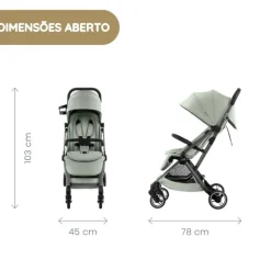 Britax Römer Carrinho de Bebé Flylite - Teak