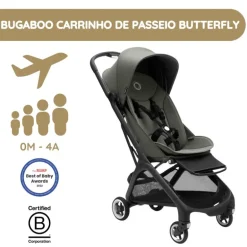 Bugaboo Carrinho de Bebé Butterfly - Black/Forest Green