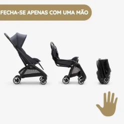 Bugaboo Carrinho de Bebé Butterfly - Black/Forest Green