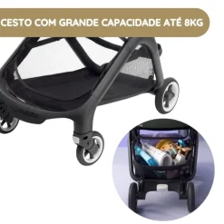 Bugaboo Carrinho de Bebé Butterfly - Black/Midnight Black