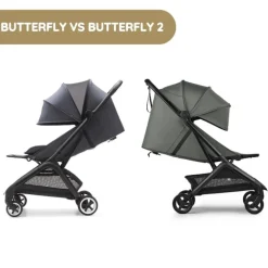 Bugaboo Carrinho de Bebé Butterfly 2 - Heritage Black