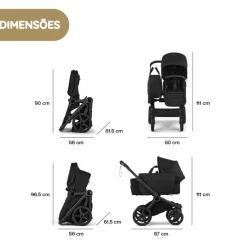 Bugaboo Donkey 6 Carrinho de Bebé - Moon Grey