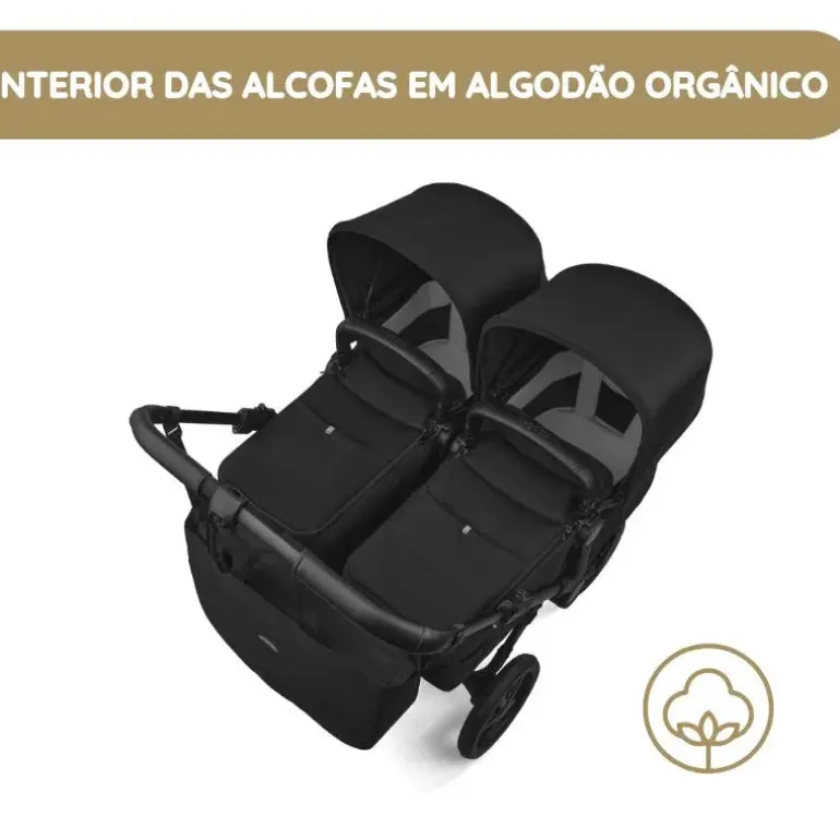 Bugaboo Donkey 6 Carrinho de Gémeos - Moon Grey