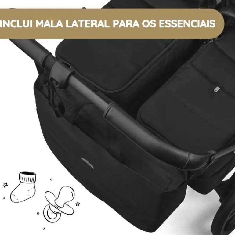 Bugaboo Donkey 6 Carrinho de Gémeos - Moon Grey