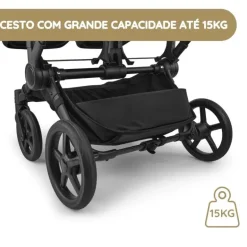 Bugaboo Donkey 6 Carrinho de Gémeos - Moon Grey