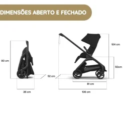 Bugaboo Dragonfly Plus Carrinho de Bebé - Grey Melange