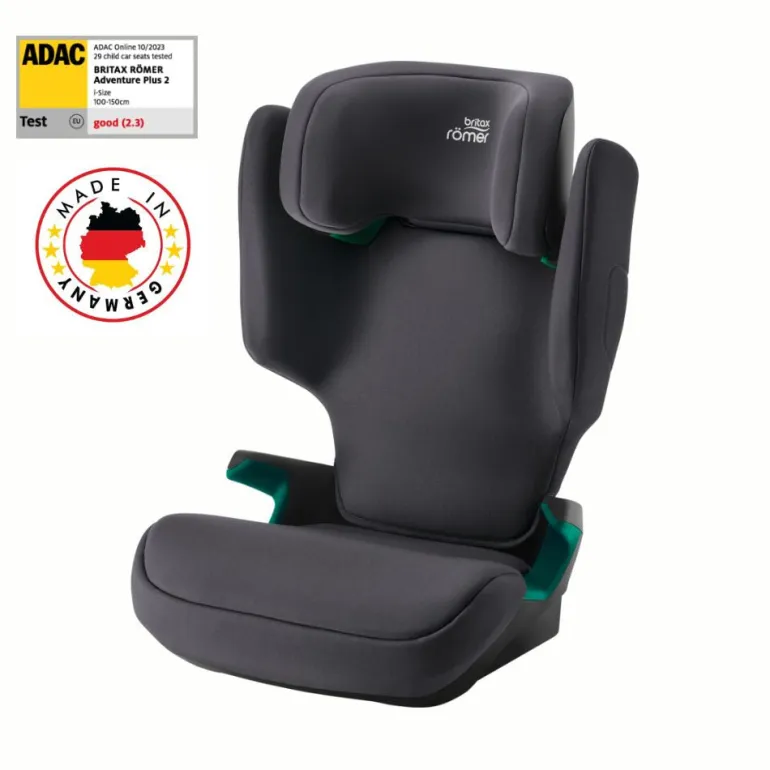 Cadeira Auto Adventure PLUS 2 da Britax Romer - Midnight Grey dos 3.5 aos 12 anos
