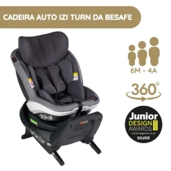 Cadeira Auto iZi Turn i-Size da BeSafe - Metallic Mélange