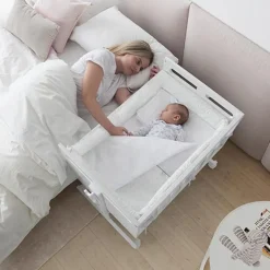 Cama Co-Sleep You & Me Plus da Micuna - Branco/Natural