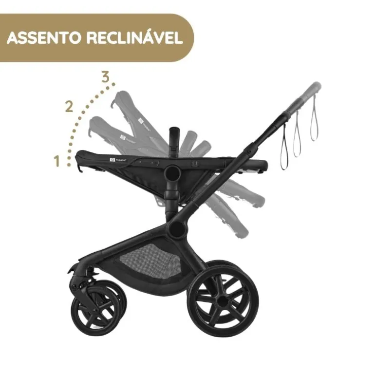 Carrinho de Bebé Bugaboo Fox 5 Renew - Negro/Forest Green