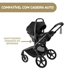 Carrinho de Bebé Bugaboo Fox 5 Renew - Negro/Azul Indigo