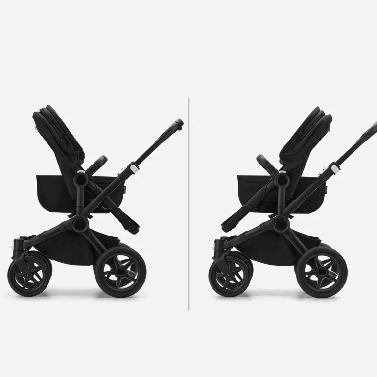 Carrinho de Bebé Donkey 5 Mono Completo da Bugaboo - Cresce com a família - Black/Forest Green