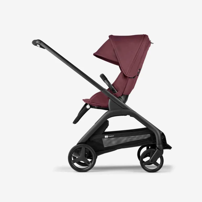 Carrinho de Bebé Dragonfly Completo da Bugaboo - Black/Dark Cherry
