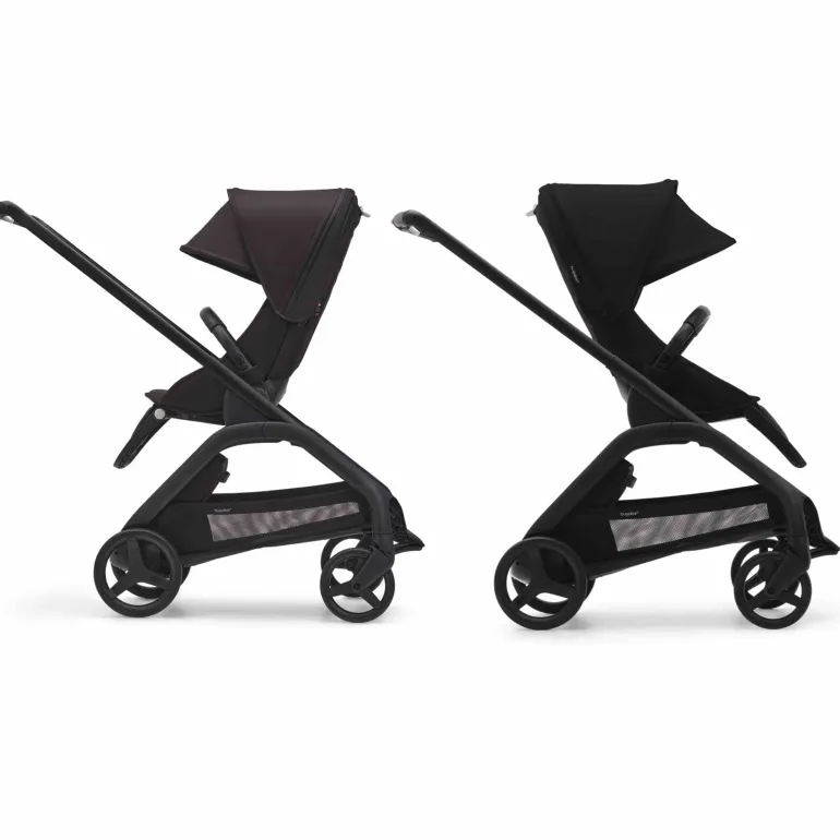 Carrinho de Bebé Dragonfly Completo da Bugaboo - Black/Dark Cherry