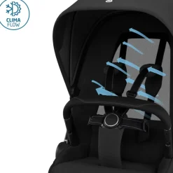 Carrinho de Bebé Fame da Maxi-Cosi - Conforto premium dos 0 meses aos 4 anos - Twillic Black