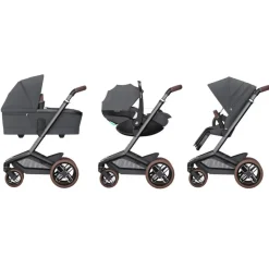 Carrinho de Bebé Fame da Maxi-Cosi - Conforto premium dos 0 meses aos 4 anos - Twillic Graphite