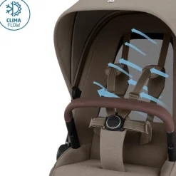 Carrinho de Bebé Fame da Maxi-Cosi - Conforto premium dos 0 meses aos 4 anos - Twillic Truffle