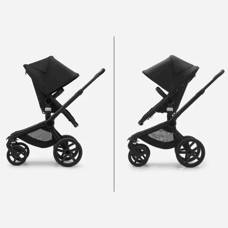 Carrinho de Bebé Fox 5 Completo da Bugaboo - Black/Grey Melange