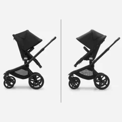 Carrinho de Bebé Fox 5 Completo da Bugaboo - Black/Midnight Black