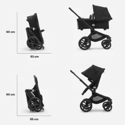 Carrinho de Bebé Fox 5 Completo da Bugaboo - Black/Midnight Black
