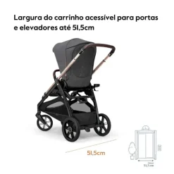 Carrinho de Bebé Inglesina Aptica System Quattro - Crystal Grey