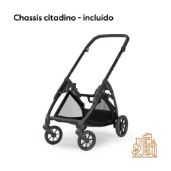 Carrinho de Bebé Inglesina System Duo Electa - Upper Black