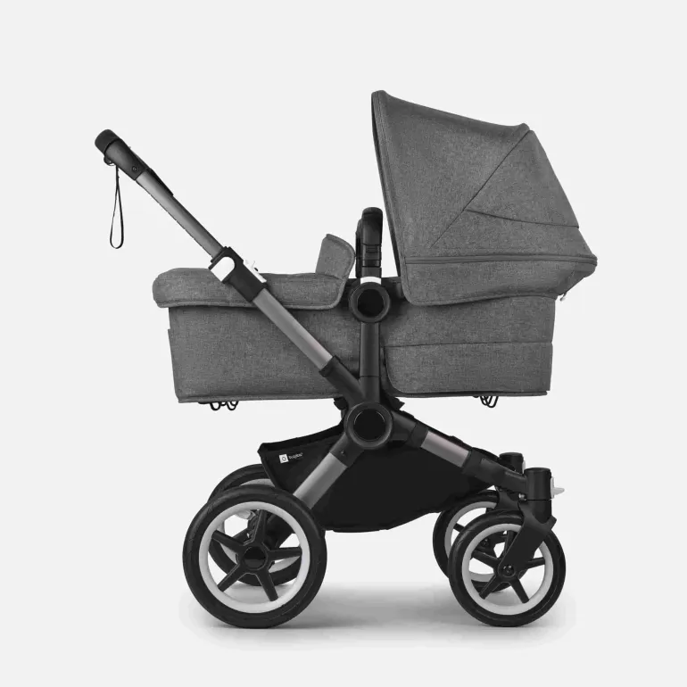 Carrinho de Bebé para Gémeos Bugaboo Donkey 5 Twin - Graphite/Gris Melange
