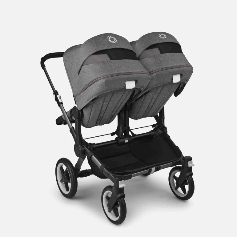 Carrinho de Bebé para Gémeos Bugaboo Donkey 5 Twin - Graphite/Gris Melange
