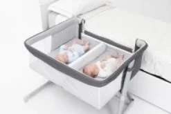 Chicco Berço de Gémeos Next2Me Twin - Magnet Grey