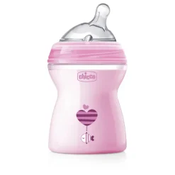Chicco Biberão NaturalFeeling 250ml 2m+ - Rosa