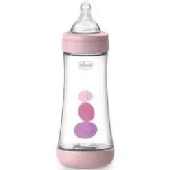 Chicco Biberão Perfect5 PP 300 Fast Silicone 4m+ - Girl