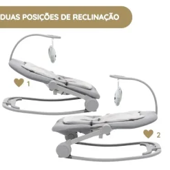 Chicco Espreguiçadeira Mia - Pebble