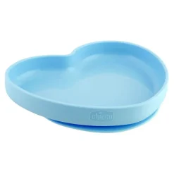 Chicco - Prato Silicone Coração Azul