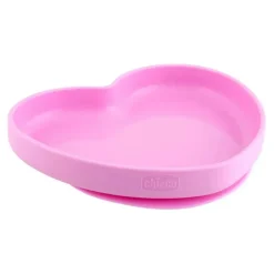 Chicco - Prato Silicone Coração Rosa