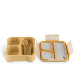 Citron Lunchbox com Talheres - Amarelo