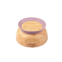 Citron Taça de Bambú c/ Ventosa e Colher - Rosa