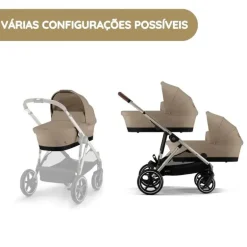 Cybex Alcofa Gazelle S - Stone Grey