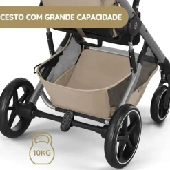 Cybex Balios S Lux Carrinho de Bebé com Alcofa Dobrável - Chocolate Brown