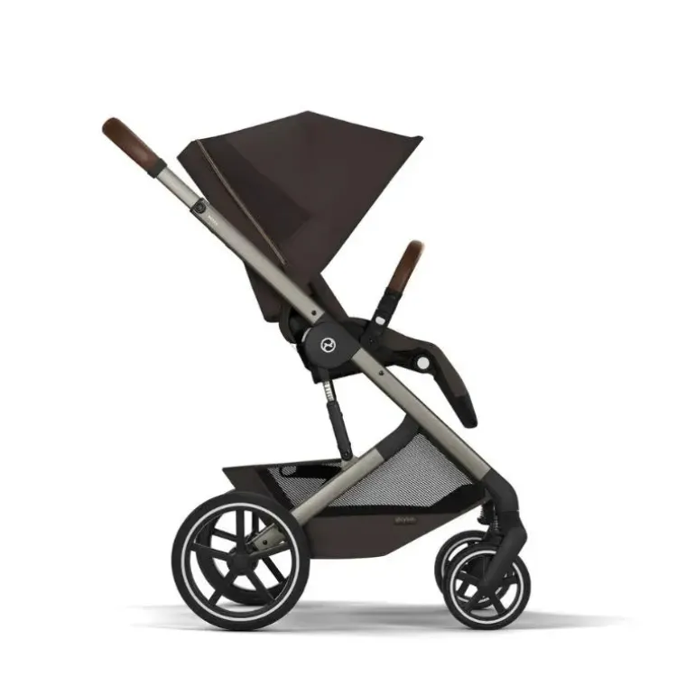 Cybex Balios S Lux Carrinho de Bebé com Alcofa Dobrável - Chocolate Brown