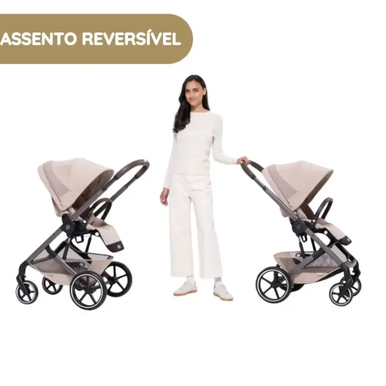 Cybex Balios S Lux Carrinho de Bebé com Alcofa Dobrável - Chocolate Brown