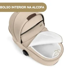 Cybex Balios S Lux Carrinho de Bebé com Alcofa Dobrável - Chocolate Brown