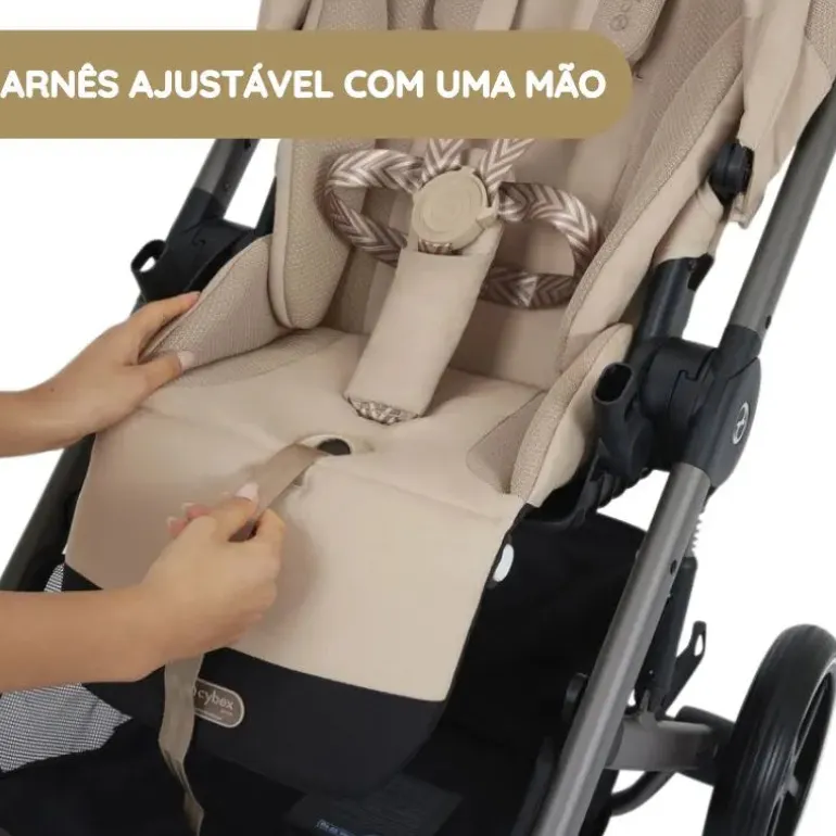 Cybex Balios S Lux Carrinho de Bebé com Alcofa Dobrável - Chocolate Brown
