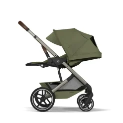 Cybex Balios S Lux Carrinho de Bebé com Alcofa Dobrável - Moss Green